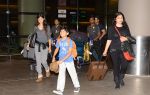 Sanjay Kapoor with wife Maheep in Mumbai Airport on 2nd July 2015